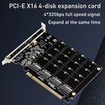 การ์ดอาร์เรย์ดิสก์ PH44 NVME 4 ช่อง PCI-E สัญญาณแยกอาร์เรย์