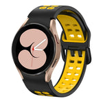สายรัดนาฬิกาซิลิโคนสองสีแบบรูสองแถว สำหรับ Samsung Galaxy Watch 5 ขนาด 40 มม., สำหรับ Samsung Galaxy Watch 5 Pro ขนาด 45 มม.