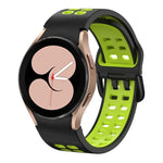 สายรัดนาฬิกาซิลิโคนสองสีแบบรูสองแถว สำหรับ Samsung Galaxy Watch 5 ขนาด 40 มม., สำหรับ Samsung Galaxy Watch 5 Pro ขนาด 45 มม.