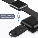 ที่ชาร์จนาฬิกาอัจฉริยะไร้สายแบบพกพา T09-A Dual USB สำหรับ Apple Watch Series