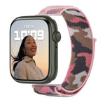 สายรัดนาฬิกาไนลอนแบบห่วง สำหรับ Apple Watch Series 7 45 มม. / 6&SE&5&4 44 มม. / 3&2&1 42 มม. และ 7 41 มม. / 6&SE&5&4 40 มม. / 3&2&1 38 มม.