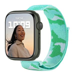 สายรัดนาฬิกาไนลอนแบบห่วง สำหรับ Apple Watch Series 7 45 มม. / 6&SE&5&4 44 มม. / 3&2&1 42 มม. และ 7 41 มม. / 6&SE&5&4 40 มม. / 3&2&1 38 มม.