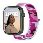 สายรัดนาฬิกาไนลอนแบบห่วง สำหรับ Apple Watch Series 7 45 มม. / 6&SE&5&4 44 มม. / 3&2&1 42 มม. และ 7 41 มม. / 6&SE&5&4 40 มม. / 3&2&1 38 มม.