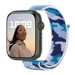 สายรัดนาฬิกาไนลอนแบบห่วง สำหรับ Apple Watch Series 7 45 มม. / 6&SE&5&4 44 มม. / 3&2&1 42 มม. และ 7 41 มม. / 6&SE&5&4 40 มม. / 3&2&1 38 มม.