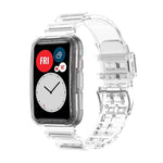For Huawei Watch Fit 2 Integrated Transparent Silicone Watch Band, For Huawei Watch Fit 2