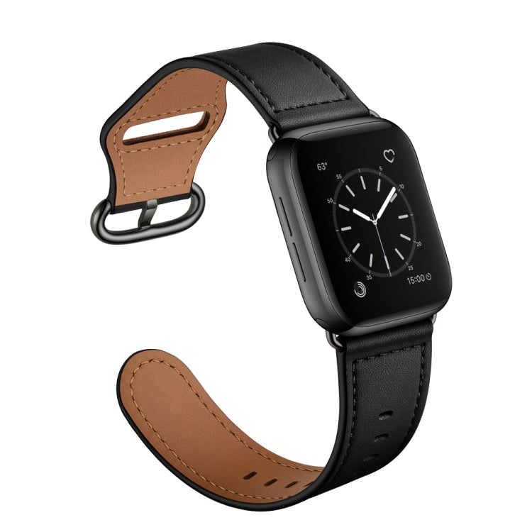 สายรัดนาฬิกาหนังแท้สำหรับ Apple Watch Series, 7 45mm / 6&SE&5&4 44mm / 3&2&1 42mm, 7 41mm / 6&SE&5&4 40mm / 3&2&1 38mm