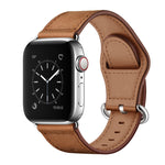 สายรัดนาฬิกาหนังแท้สำหรับ Apple Watch Series, 7 45mm / 6&SE&5&4 44mm / 3&2&1 42mm, 7 41mm / 6&SE&5&4 40mm / 3&2&1 38mm