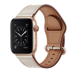 สายรัดนาฬิกาหนังแท้สำหรับ Apple Watch Series, 7 45mm / 6&SE&5&4 44mm / 3&2&1 42mm, 7 41mm / 6&SE&5&4 40mm / 3&2&1 38mm