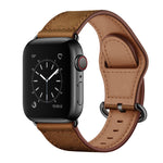 สายรัดนาฬิกาหนังแท้สำหรับ Apple Watch Series, 7 45mm / 6&SE&5&4 44mm / 3&2&1 42mm, 7 41mm / 6&SE&5&4 40mm / 3&2&1 38mm