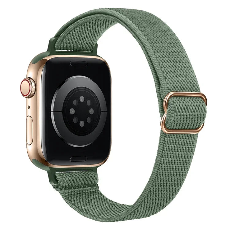 สายรัดนาฬิกาไนลอนขนาดเล็ก สำหรับ Apple Watch Series 7 45 มม. / 6&SE&5&4 44 มม. / 3&2&1 42 มม. และ 7 41 มม. / 6&SE&5&4 40 มม. / 3&2&1 38 มม.