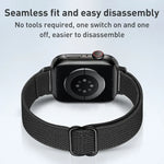 สายรัดนาฬิกาไนลอนขนาดเล็ก สำหรับ Apple Watch Series 7 45 มม. / 6&SE&5&4 44 มม. / 3&2&1 42 มม. และ 7 41 มม. / 6&SE&5&4 40 มม. / 3&2&1 38 มม.