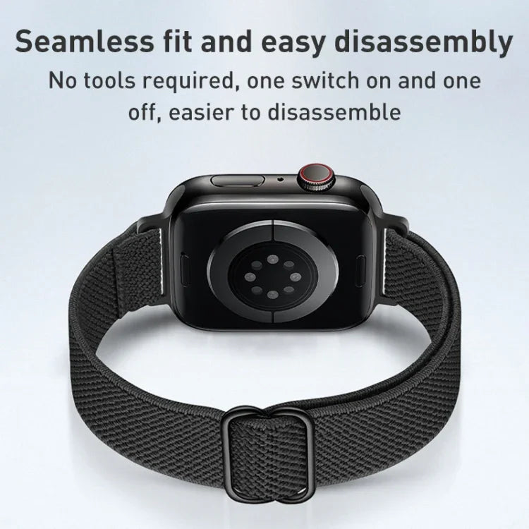 สายรัดนาฬิกาไนลอนขนาดเล็ก สำหรับ Apple Watch Series 7 45 มม. / 6&SE&5&4 44 มม. / 3&2&1 42 มม. และ 7 41 มม. / 6&SE&5&4 40 มม. / 3&2&1 38 มม.