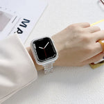 สายรัดนาฬิกาอะคริลิคชุบไฟฟ้า สำหรับ Apple Watch Series, 7 45 มม. / 6&SE&5&4 44 มม. / 3&2&1 42 มม., 7 41 มม. / 6&SE&5&4 40 มม. / 3&2&1 38 มม.