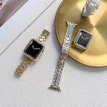 สายรัดนาฬิกาอะคริลิคชุบไฟฟ้า สำหรับ Apple Watch Series, 7 45 มม. / 6&SE&5&4 44 มม. / 3&2&1 42 มม., 7 41 มม. / 6&SE&5&4 40 มม. / 3&2&1 38 มม.