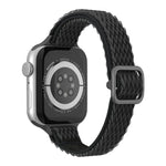 สายรัดนาฬิกาไนลอนเอวเล็กลายคลื่น สำหรับ Apple Watch Series, 7 45 มม. / 6&SE&5&4 44 มม. / 3&2&1 42 มม., 7 41 มม. / 6&SE&5&4 40 มม. / 3&2&1 38 มม.