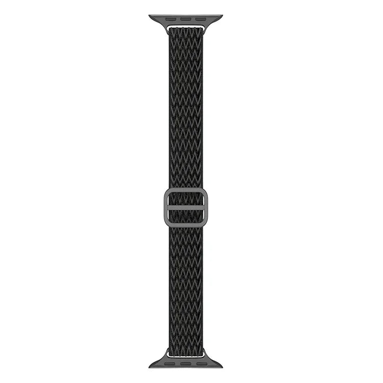สายรัดนาฬิกาไนลอนเอวเล็กลายคลื่น สำหรับ Apple Watch Series, 7 45 มม. / 6&SE&5&4 44 มม. / 3&2&1 42 มม., 7 41 มม. / 6&SE&5&4 40 มม. / 3&2&1 38 มม.