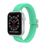 สายรัดนาฬิกาไนลอนเอวเล็กลายคลื่น สำหรับ Apple Watch Series, 7 45 มม. / 6&SE&5&4 44 มม. / 3&2&1 42 มม., 7 41 มม. / 6&SE&5&4 40 มม. / 3&2&1 38 มม.