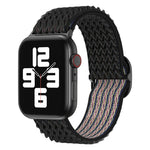 สายรัดนาฬิกาไนลอนลายคลื่น สำหรับ Apple Watch Series, 7 45 มม. / 6&SE&5&4 44 มม. / 3&2&1 42 มม., 7 41 มม. / 6&SE&5&4 40 มม. / 3&2&1 38 มม.