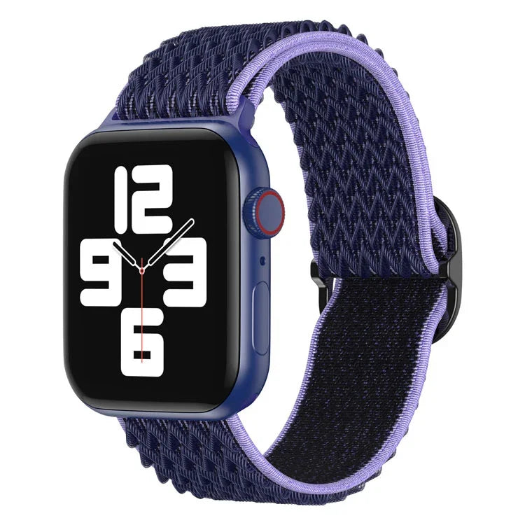 สายรัดนาฬิกาไนลอนลายคลื่น สำหรับ Apple Watch Series, 7 45 มม. / 6&SE&5&4 44 มม. / 3&2&1 42 มม., 7 41 มม. / 6&SE&5&4 40 มม. / 3&2&1 38 มม.