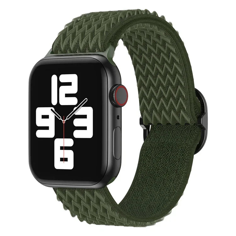สายรัดนาฬิกาไนลอนลายคลื่น สำหรับ Apple Watch Series, 7 45 มม. / 6&SE&5&4 44 มม. / 3&2&1 42 มม., 7 41 มม. / 6&SE&5&4 40 มม. / 3&2&1 38 มม.
