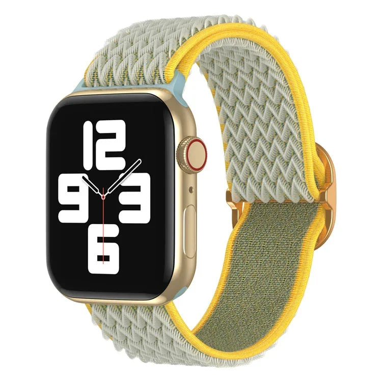 สายรัดนาฬิกาไนลอนลายคลื่น สำหรับ Apple Watch Series, 7 45 มม. / 6&SE&5&4 44 มม. / 3&2&1 42 มม., 7 41 มม. / 6&SE&5&4 40 มม. / 3&2&1 38 มม.