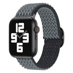 สายรัดนาฬิกาไนลอนลายคลื่น สำหรับ Apple Watch Series, 7 45 มม. / 6&SE&5&4 44 มม. / 3&2&1 42 มม., 7 41 มม. / 6&SE&5&4 40 มม. / 3&2&1 38 มม.