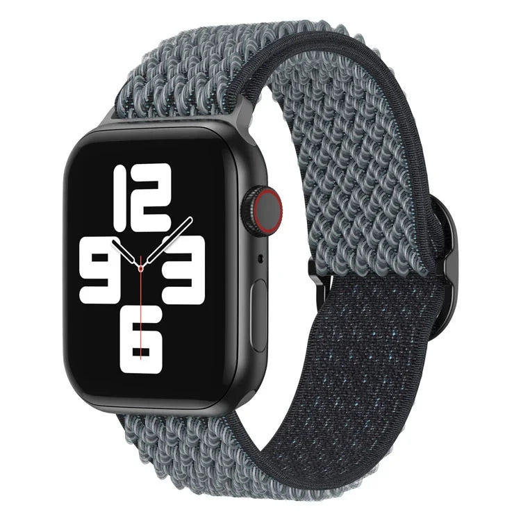 สายรัดนาฬิกาไนลอนลายคลื่น สำหรับ Apple Watch Series, 7 45 มม. / 6&SE&5&4 44 มม. / 3&2&1 42 มม., 7 41 มม. / 6&SE&5&4 40 มม. / 3&2&1 38 มม.