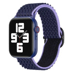 สายรัดนาฬิกาไนลอนลายคลื่น สำหรับ Apple Watch Series, 7 45 มม. / 6&SE&5&4 44 มม. / 3&2&1 42 มม., 7 41 มม. / 6&SE&5&4 40 มม. / 3&2&1 38 มม.