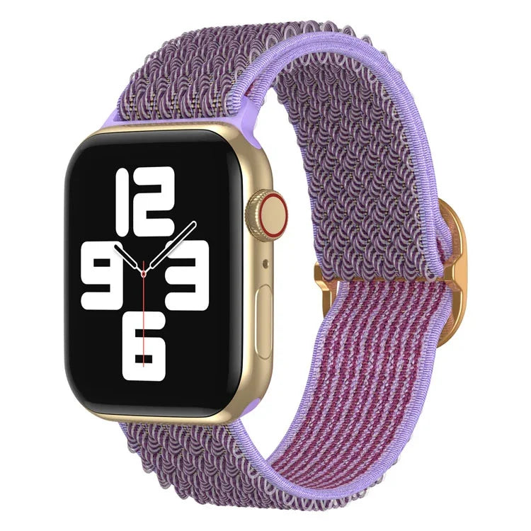 สายรัดนาฬิกาไนลอนลายคลื่น สำหรับ Apple Watch Series, 7 45 มม. / 6&SE&5&4 44 มม. / 3&2&1 42 มม., 7 41 มม. / 6&SE&5&4 40 มม. / 3&2&1 38 มม.