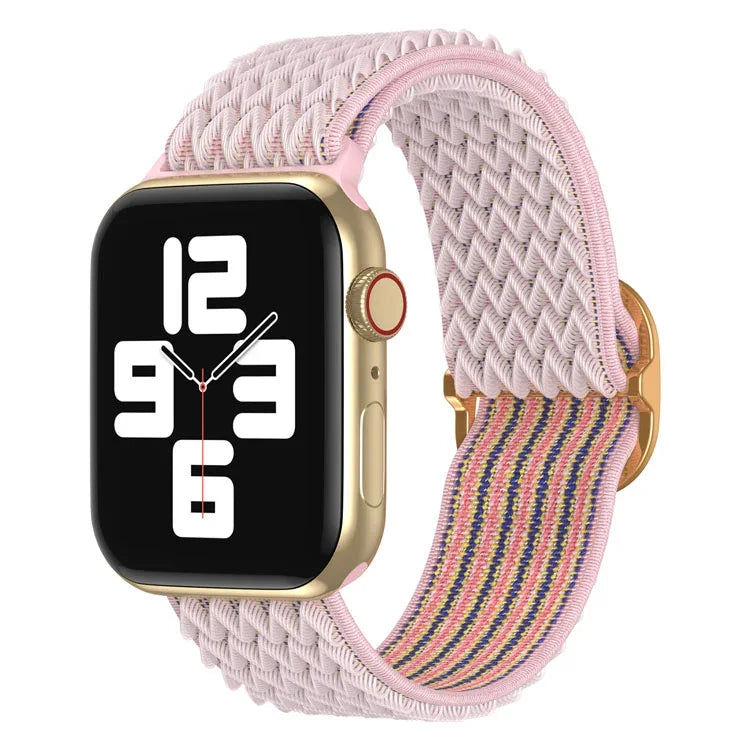 สายรัดนาฬิกาไนลอนลายคลื่น สำหรับ Apple Watch Series, 7 45 มม. / 6&SE&5&4 44 มม. / 3&2&1 42 มม., 7 41 มม. / 6&SE&5&4 40 มม. / 3&2&1 38 มม.