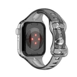 สายรัดนาฬิกา TPU แบบหัวเข็มขัด 8 ตัว สำหรับ Apple Watch Series, 7 45 มม. / 6&SE&5&4 44 มม. / 3&2&1 42 มม., 7 41 มม. / 6&SE&5&4 40 มม. / 3&2&1 38 มม.