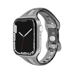 สายรัดนาฬิกา TPU แบบหัวเข็มขัด 8 ตัว สำหรับ Apple Watch Series, 7 45 มม. / 6&SE&5&4 44 มม. / 3&2&1 42 มม., 7 41 มม. / 6&SE&5&4 40 มม. / 3&2&1 38 มม.