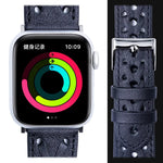 สายรัดนาฬิกาหนังแท้ถัก สำหรับ Apple Watch Series, 7 45 มม. / 6&SE&5&4 44 มม. / 3&2&1 42 มม., 7 41 มม. / 6&SE&5&4 40 มม. / 3&2&1 38 มม.