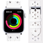 สายรัดนาฬิกาหนังแท้ถัก สำหรับ Apple Watch Series, 7 45 มม. / 6&SE&5&4 44 มม. / 3&2&1 42 มม., 7 41 มม. / 6&SE&5&4 40 มม. / 3&2&1 38 มม.