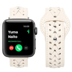 สายรัดนาฬิกาถัก สำหรับ Apple Watch Series, 7 45 มม. / 6&SE&5&4 44 มม. / 3&2&1 42 มม., 7 41 มม. / 6&SE&5&4 40 มม. / 3&2&1 38 มม.