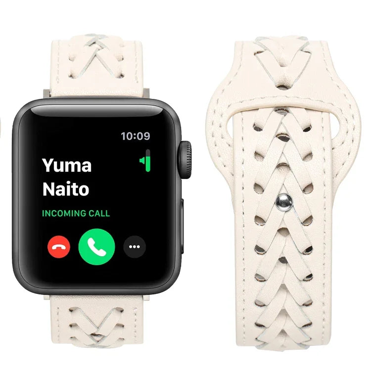 สายรัดนาฬิกาถัก สำหรับ Apple Watch Series, 7 45 มม. / 6&SE&5&4 44 มม. / 3&2&1 42 มม., 7 41 มม. / 6&SE&5&4 40 มม. / 3&2&1 38 มม.