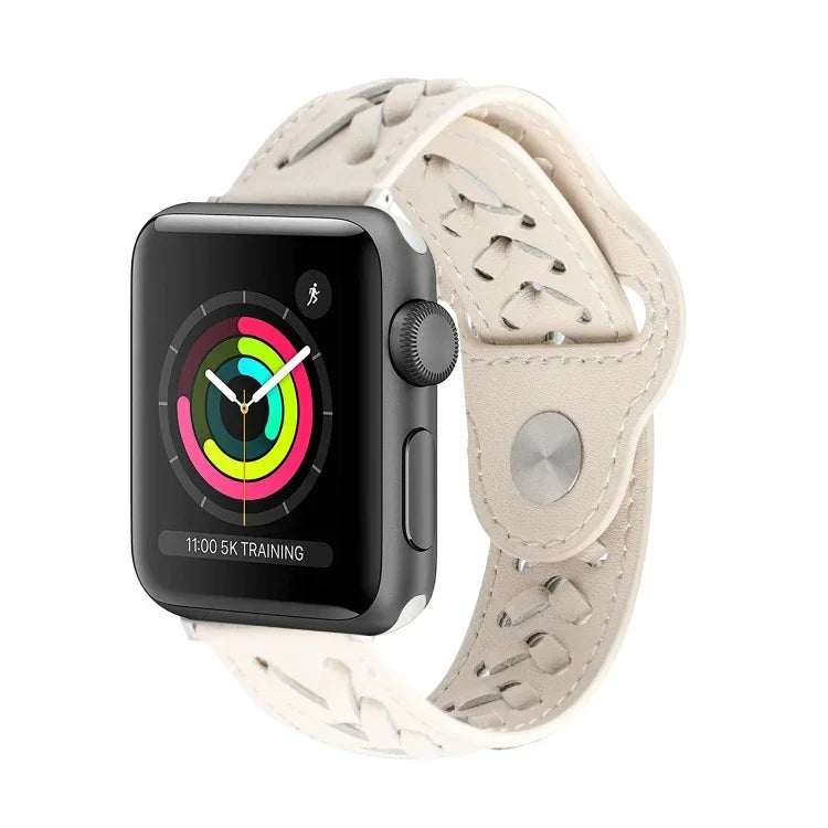 สายรัดนาฬิกาถัก สำหรับ Apple Watch Series, 7 45 มม. / 6&SE&5&4 44 มม. / 3&2&1 42 มม., 7 41 มม. / 6&SE&5&4 40 มม. / 3&2&1 38 มม.