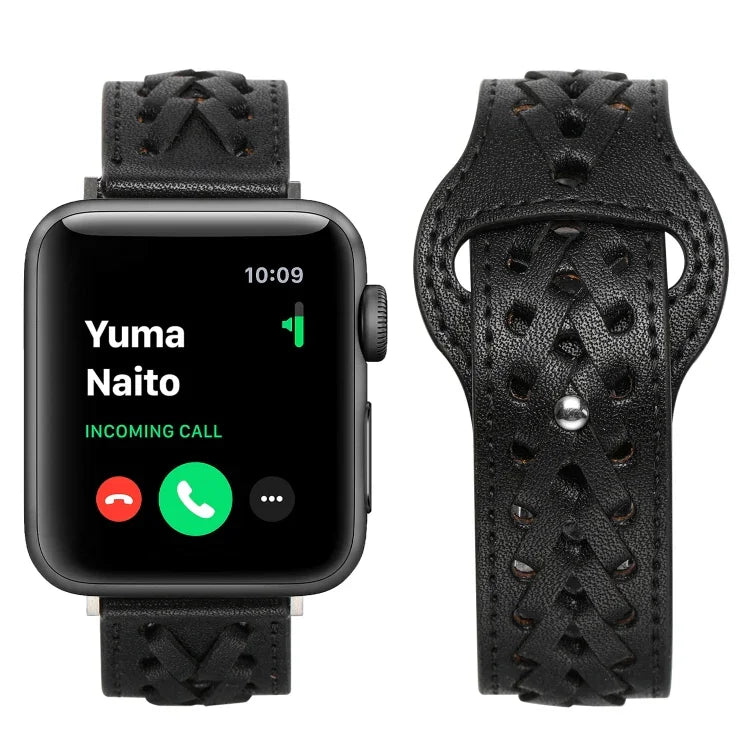 สายรัดนาฬิกาถัก สำหรับ Apple Watch Series, 7 45 มม. / 6&SE&5&4 44 มม. / 3&2&1 42 มม., 7 41 มม. / 6&SE&5&4 40 มม. / 3&2&1 38 มม.