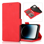 Retro Magnetic Closing Clasp Leather Case, For iPhone 14 Pro Max, For iPhone 14 Pro, For iPhone 14, For iPhone 14 Plus