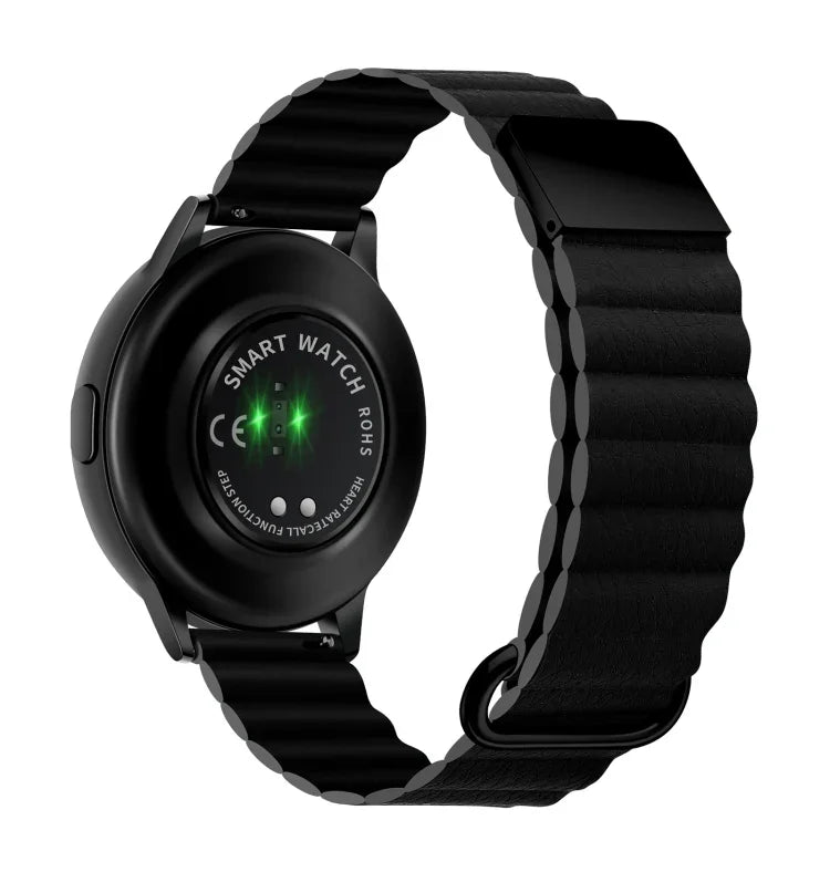 สายหนังพร้อมหัวเข็มขัดแม่เหล็ก ขนาด 20mm สำหรับ Samsung Galaxy Watch3 41mm, ขนาด 20mm สำหรับ Samsung Galaxy Watch3 45mm, ขนาด 22mm สำหรับ Samsung Galaxy Watch3 41mm, ขนาด 22mm สำหรับ Samsung Galaxy Watch3 45mm