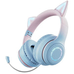 BT029C RGB หูฟังบลูทูธไร้สายรูปหูแมวสองโหมด