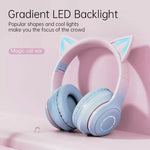 BT029C RGB หูฟังบลูทูธไร้สายรูปหูแมวสองโหมด