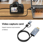Z36 การ์ดจับภาพวิดีโอ HDMI/M เป็น USB-Type C/M ความยาว: 2m, Z36