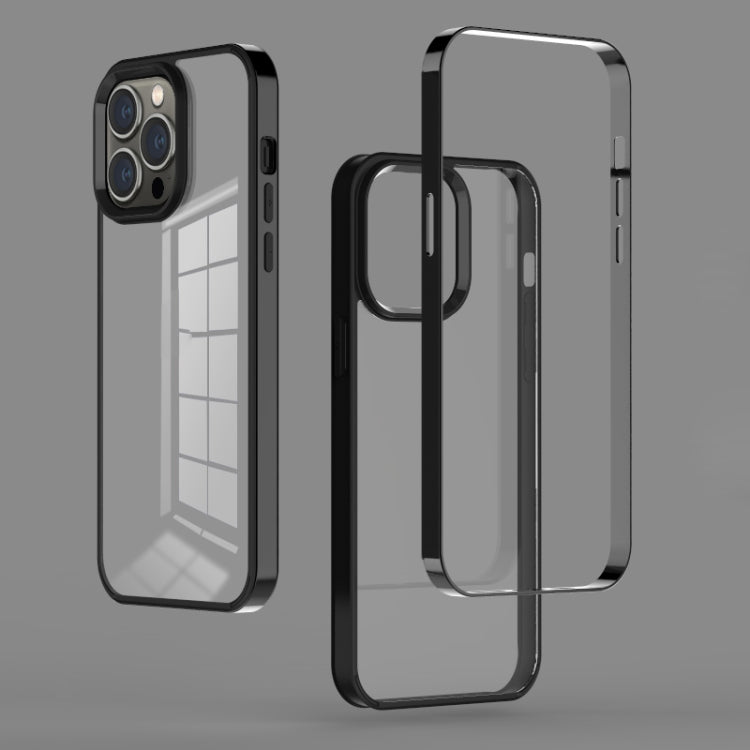 3 in 1 Electroplated Frame Phantom Phone Case, For iPhone 13 mini, For iPhone 13, For iPhone 13 Pro, For iPhone 13 Pro Max