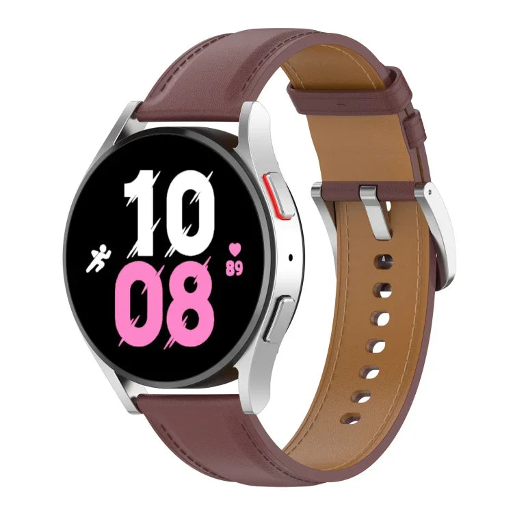 Premium Leather Watch Band, For Samsung Galaxy Watch 5 40mm, For Samsung Galaxy Watch 5 44mm, For Samsung Galaxy Watch 5 Pro 45mm