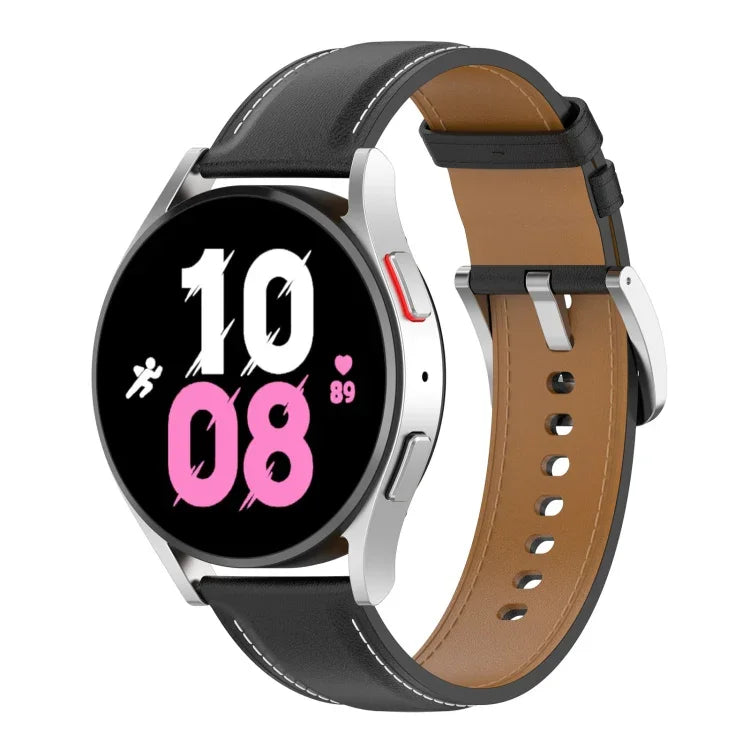 Premium Leather Watch Band, For Samsung Galaxy Watch 5 40mm, For Samsung Galaxy Watch 5 44mm, For Samsung Galaxy Watch 5 Pro 45mm