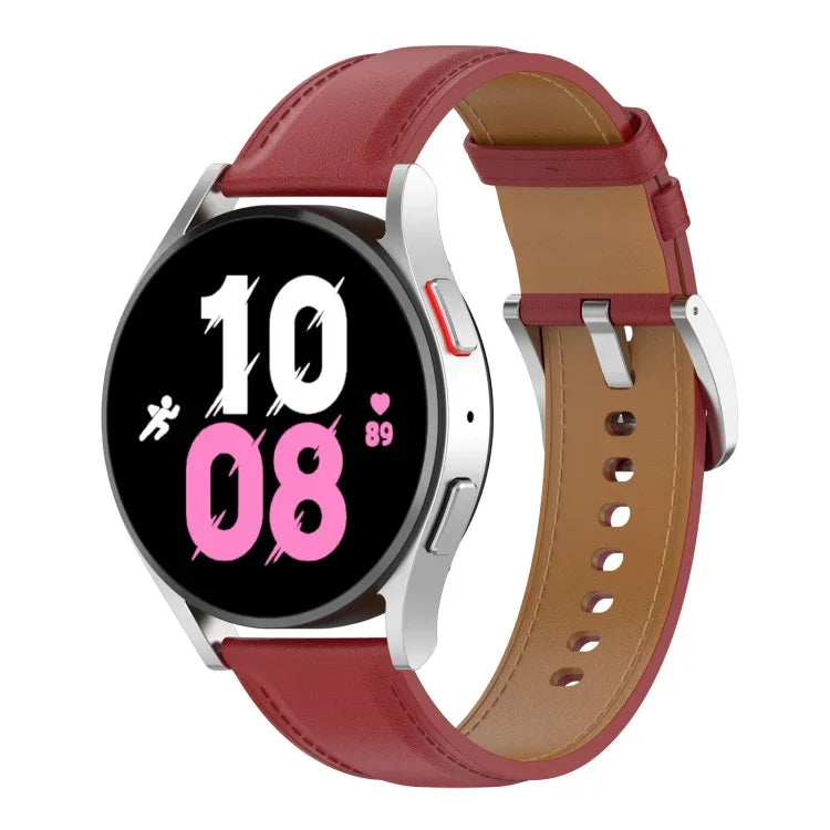 Premium Leather Watch Band, For Samsung Galaxy Watch 5 40mm, For Samsung Galaxy Watch 5 44mm, For Samsung Galaxy Watch 5 Pro 45mm