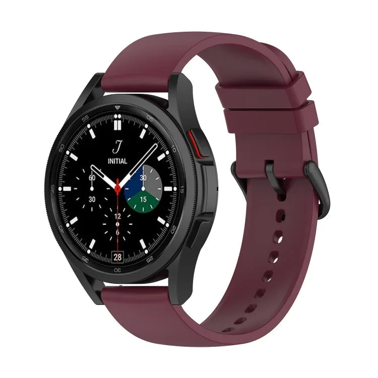 สายรัดนาฬิกาซิลิโคนปลายกลม 20mm สำหรับ Samsung Galaxy Watch 5 40mm, สำหรับ Samsung Galaxy Watch 5 44mm, สำหรับ Samsung Galaxy Watch 5 Pro 45mm
