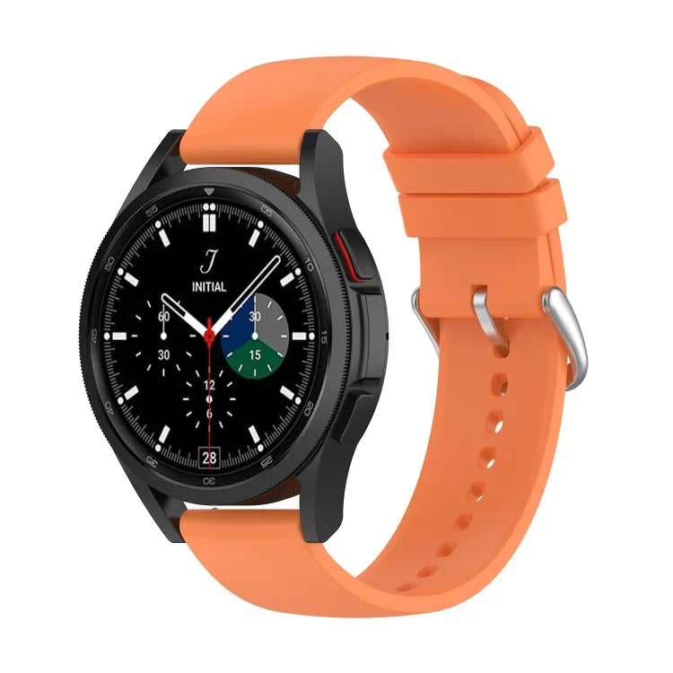 สายรัดนาฬิกาซิลิโคนปลายกลม 20mm สำหรับ Samsung Galaxy Watch 5 40mm, สำหรับ Samsung Galaxy Watch 5 44mm, สำหรับ Samsung Galaxy Watch 5 Pro 45mm