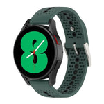 สายรัดนาฬิกาซิลิโคนรูสีสันสดใส 20mm สำหรับ Samsung Galaxy Watch 5 40mm, สำหรับ Samsung Galaxy Watch 5 44mm, สำหรับ Samsung Galaxy Watch 5 Pro 45mm